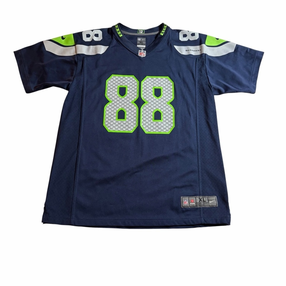 Nike NFL Jimmy Graham #88 Seattle Seahawks On Field Jersey | Navy | Youth XL